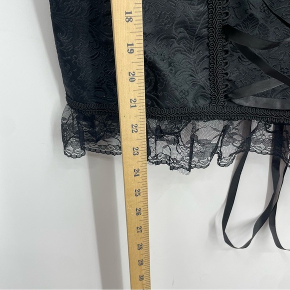 gothic corset 5xl puff sleeves lace black - Picture 6 of 7